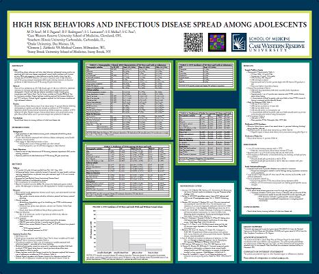 High Risk Behaviors and Infectious Disease Spread Among Adolescents
